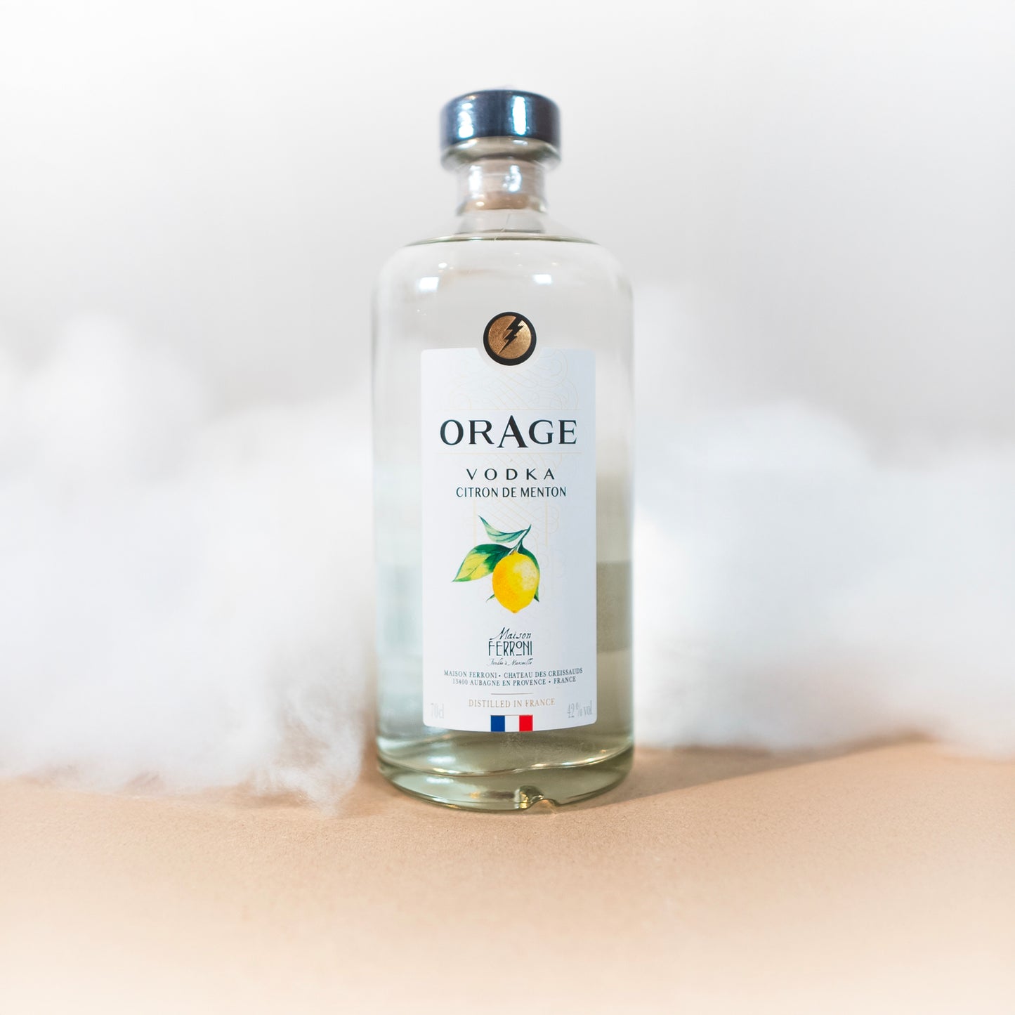 Orage Vodka Citron de Menton - Maison Ferroni - Alcool - épicerie fine Les Épicurieuses