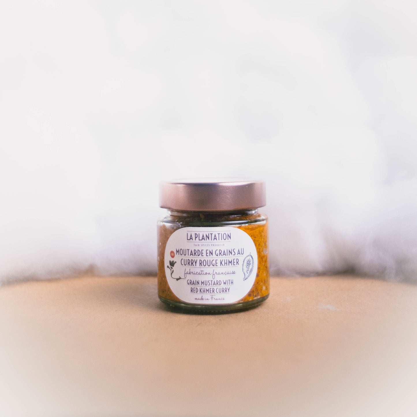 Moutarde Curry Rouge - La Plantation - epicerie fine Les Epicurieuses