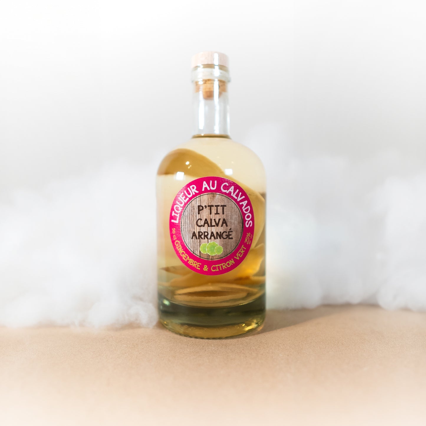 P'tit Calva Arrangé Citron Gingembre - Terres Normandes - Spiritueux - épicerie fine Les Épicurieuses