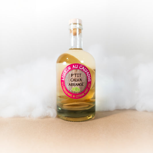 P'tit Calva Arrangé Citron Gingembre - Terres Normandes - Spiritueux - épicerie fine Les Épicurieuses