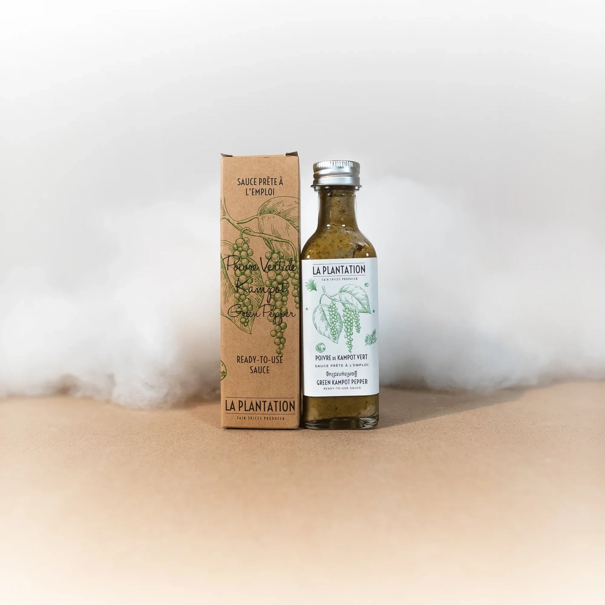 Sauce au Poivre de Kampot Vert - La Plantation - Sauce - épicerie fine Les Épicurieuses