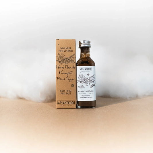 Sauce au Poivre de Kampot Noir - La Plantation - Sauce - épicerie fine Les Épicurieuses
