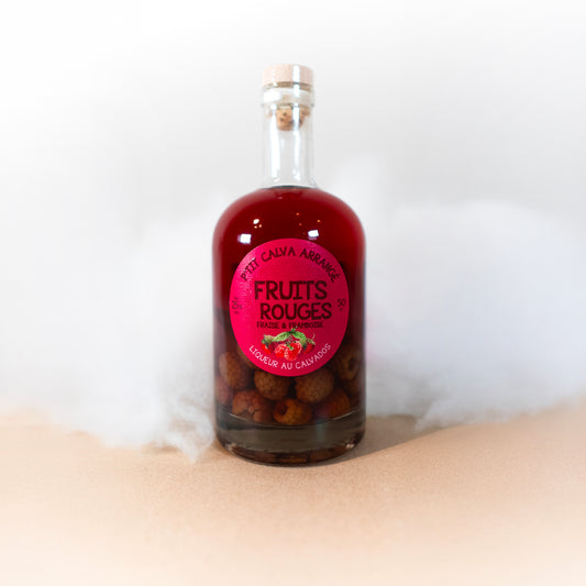 P'tit Calva Arrangé Fraise Framboise - Terres Normandes - Spiritueux - épicerie fine Les Épicurieuses