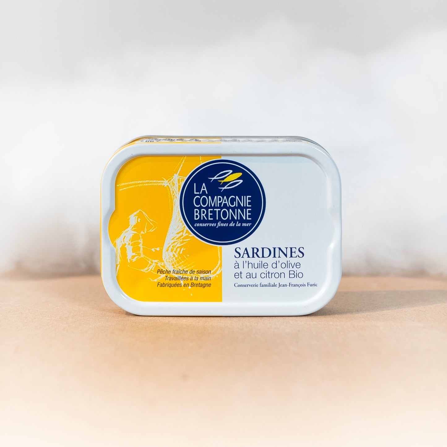 Sardines à l’huile d’olive et au citron bio - La Compagnie Bretonne - Sardines - épicerie fine Les Épicurieuses