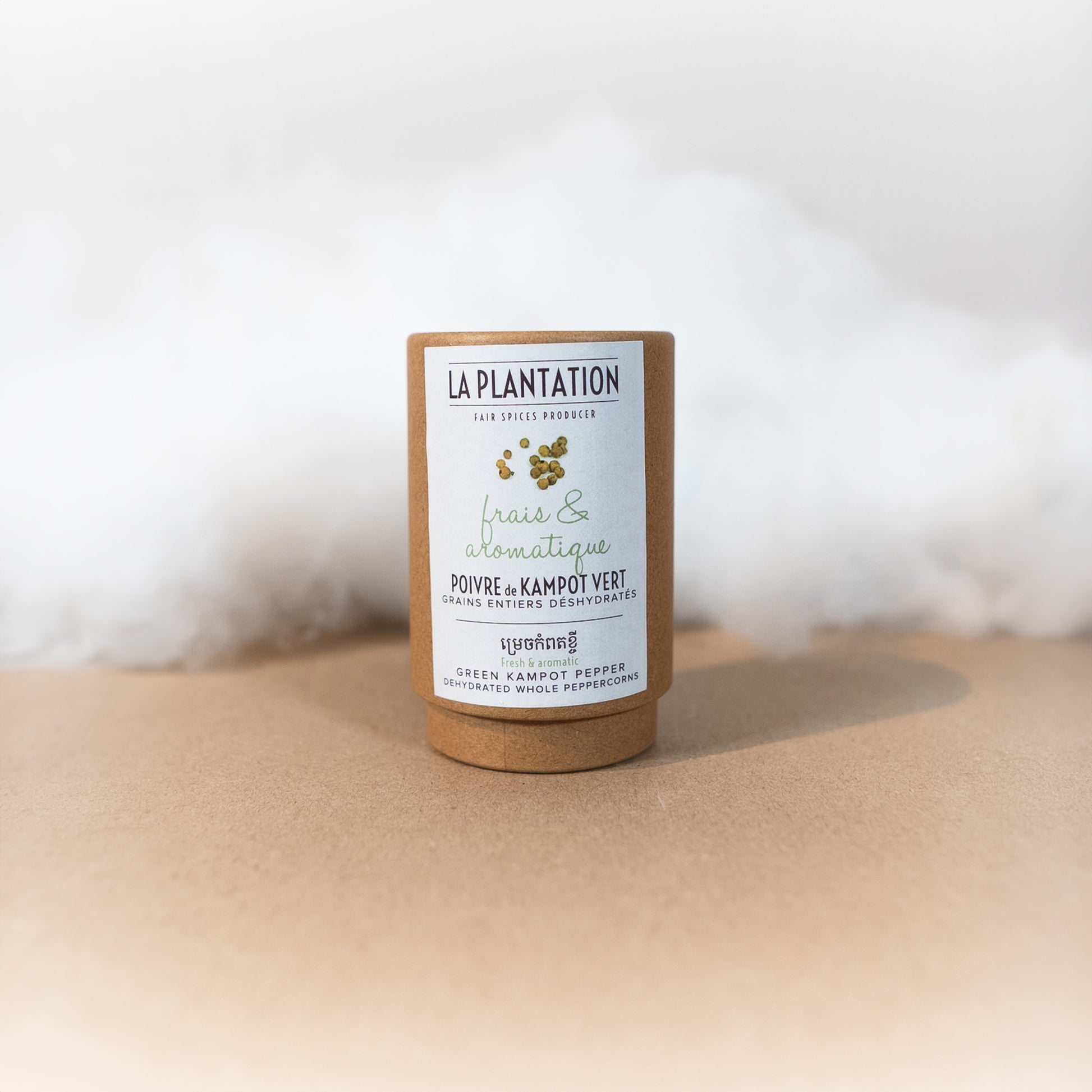 Poivre de Kampot Vert Déshydraté IGP - La Plantation - Aromates - épicerie fine Les Épicurieuses