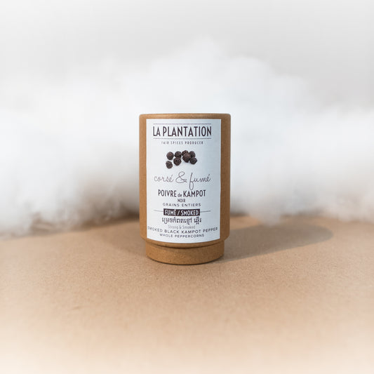 Poivre de Kampot Noir IGP Fumé - La Plantation - Aromates - épicerie fine Les Épicurieuses