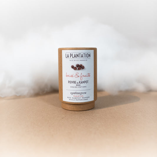 Poivre de Kampot Rouge IGP - La Plantation - Aromates - épicerie fine Les Épicurieuses