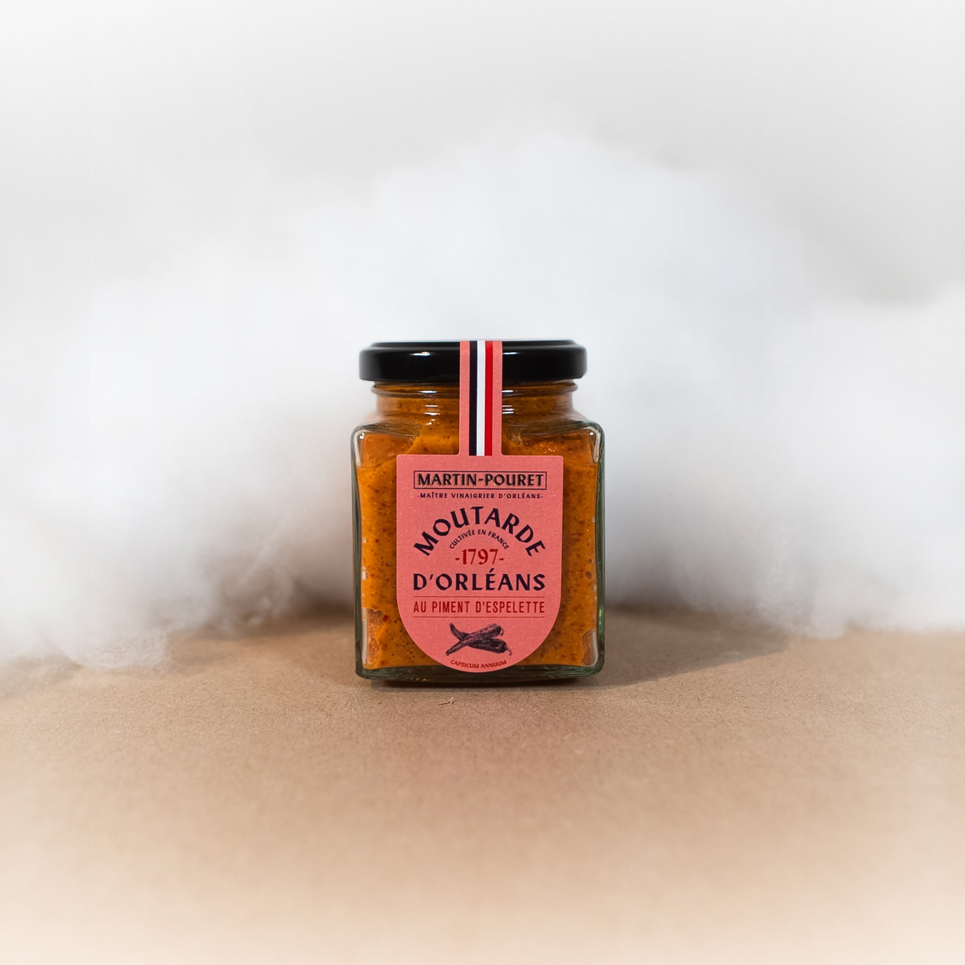 Moutarde au Piment d’Espelette - Martin Pouret - Sauce - épicerie fine Les Épicurieuses