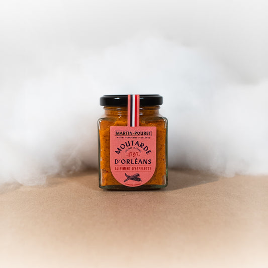 Moutarde au Piment d’Espelette - Martin Pouret - Sauce - épicerie fine Les Épicurieuses