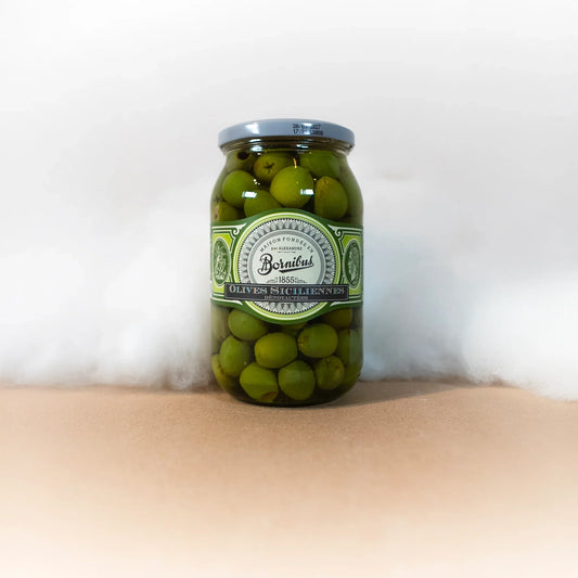 Olives Siciliennes Dénoyautées - Bornibus - Olives - épicerie fine Les Épicurieuses