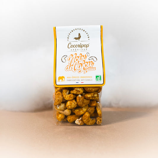 Noix de Cajou Grillées aux Épices Indiennes - Cocoripop - Noix de Cajou - épicerie fine Les Épicurieuses