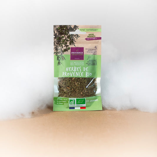 Sachet d'Herbes de Provence Bio - Provence Tradition - Aromates - épicerie fine Les Épicurieuses