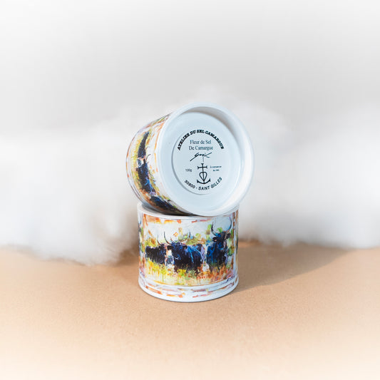Fleur de Sel de Camargue - Édition "Taureau" - Atelier du Sel Camargue - Sel - épicerie fine Les Épicurieuses