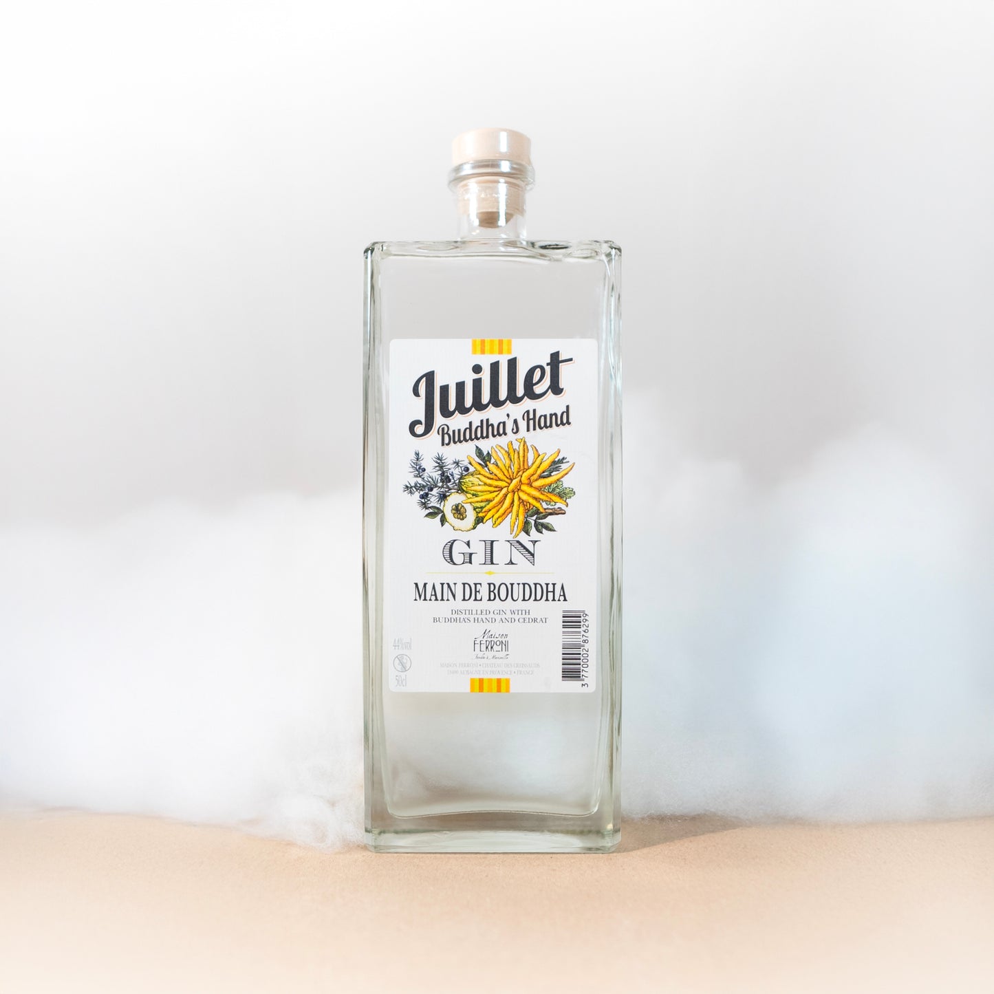 Gin Juillet Main de Bouddha - Maison Ferroni - Alcool - épicerie fine Les Épicurieuses