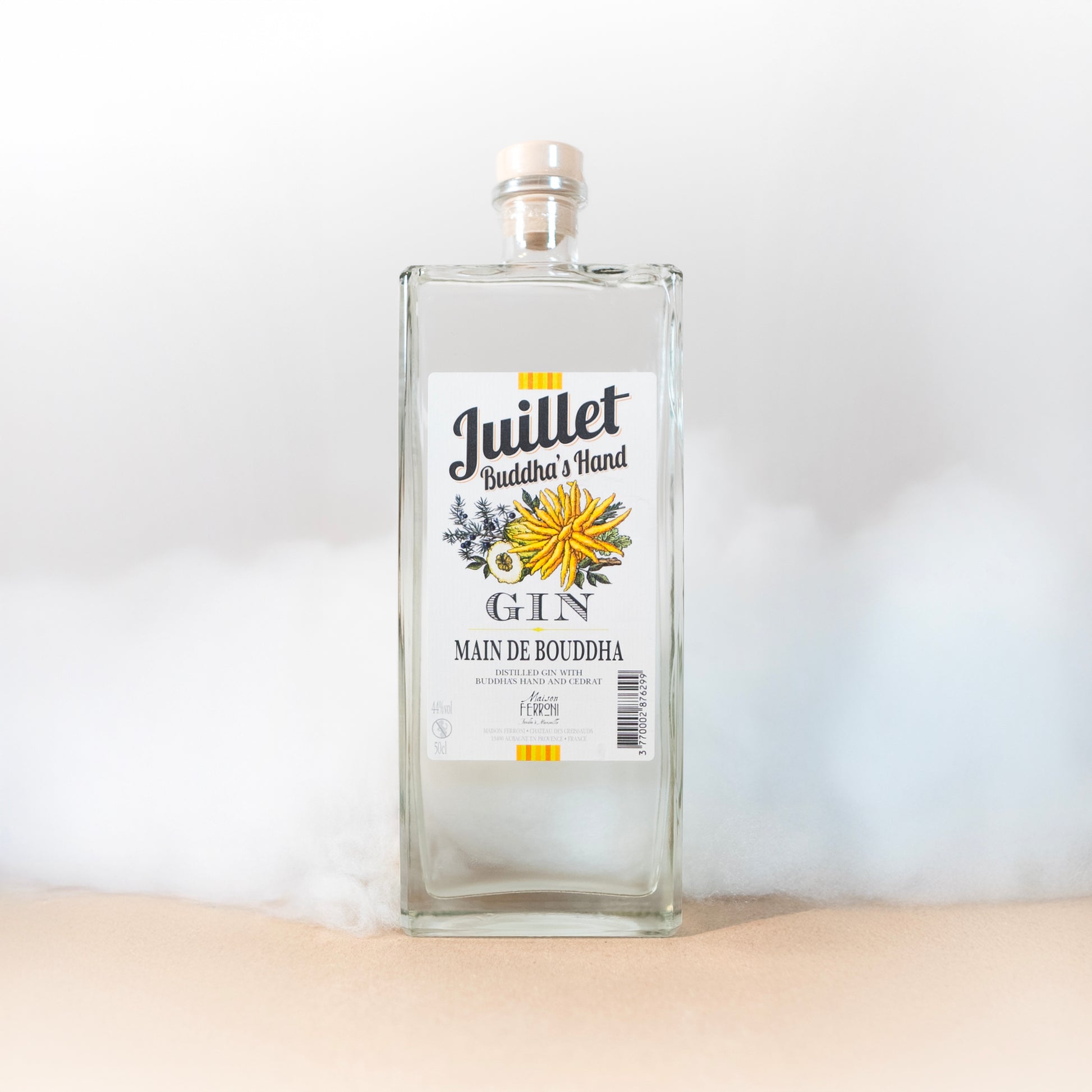Gin Juillet Main de Bouddha - Maison Ferroni - Alcool - épicerie fine Les Épicurieuses