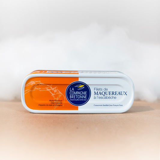 Filets de Maquereaux à l'escabèche - La Compagnie Bretonne - Maquereaux - épicerie fine Les Épicurieuses