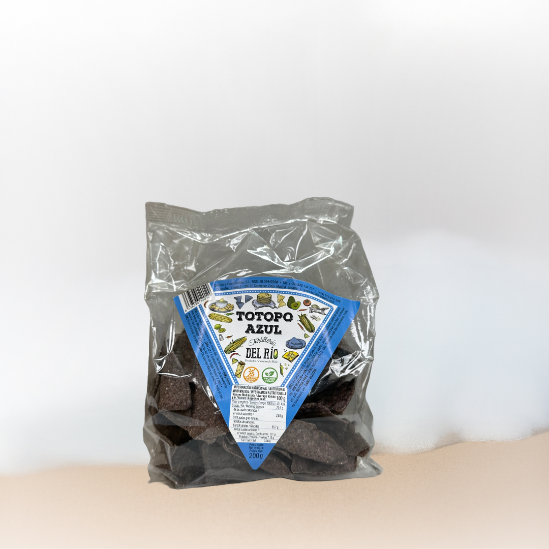Totopos Maïs Bleu - Tortillería del Río - Chips - épicerie fine Les Épicurieuses
