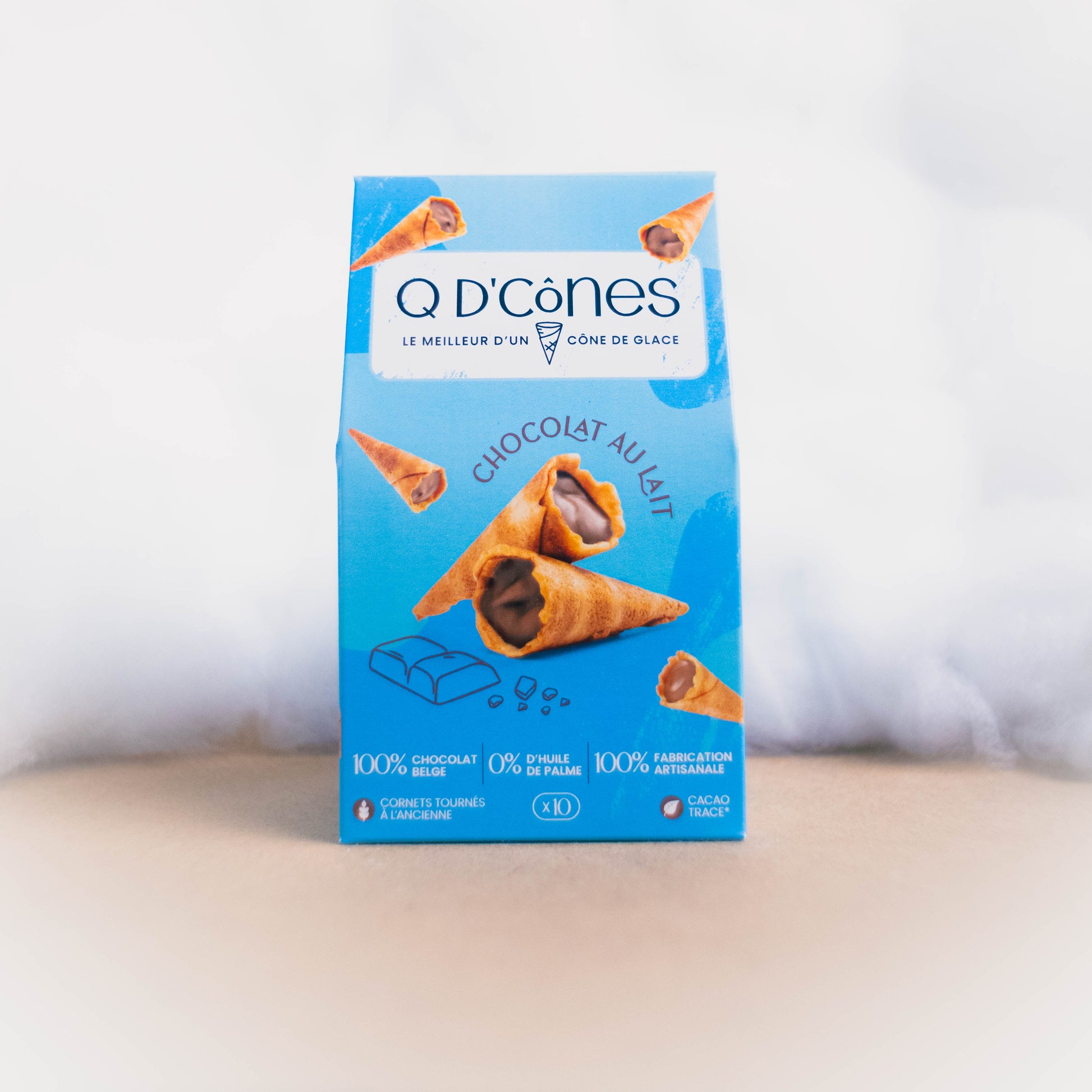 Biscuit Chocolat au Lait Q d'Cones - epicerie fine Les Epicurieuses