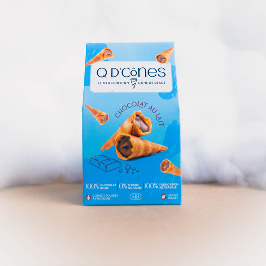 Biscuit Chocolat au Lait Q d'Cones - epicerie fine Les Epicurieuses