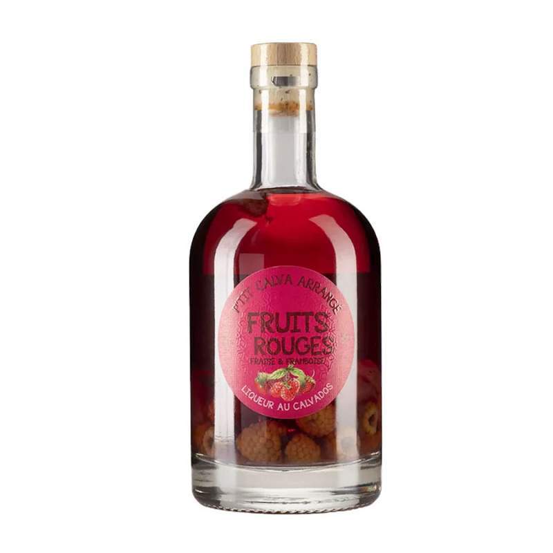 P'tit Calva Arrangé Fraise Framboise - vue 2 - Terres Normandes - Spiritueux Les Épicurieuses