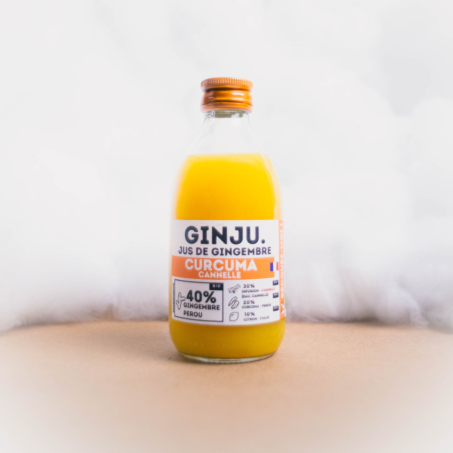 Jus de Gingembre Curcuma Cannelle - Ginju - epicerie fine Les Epicurieuses