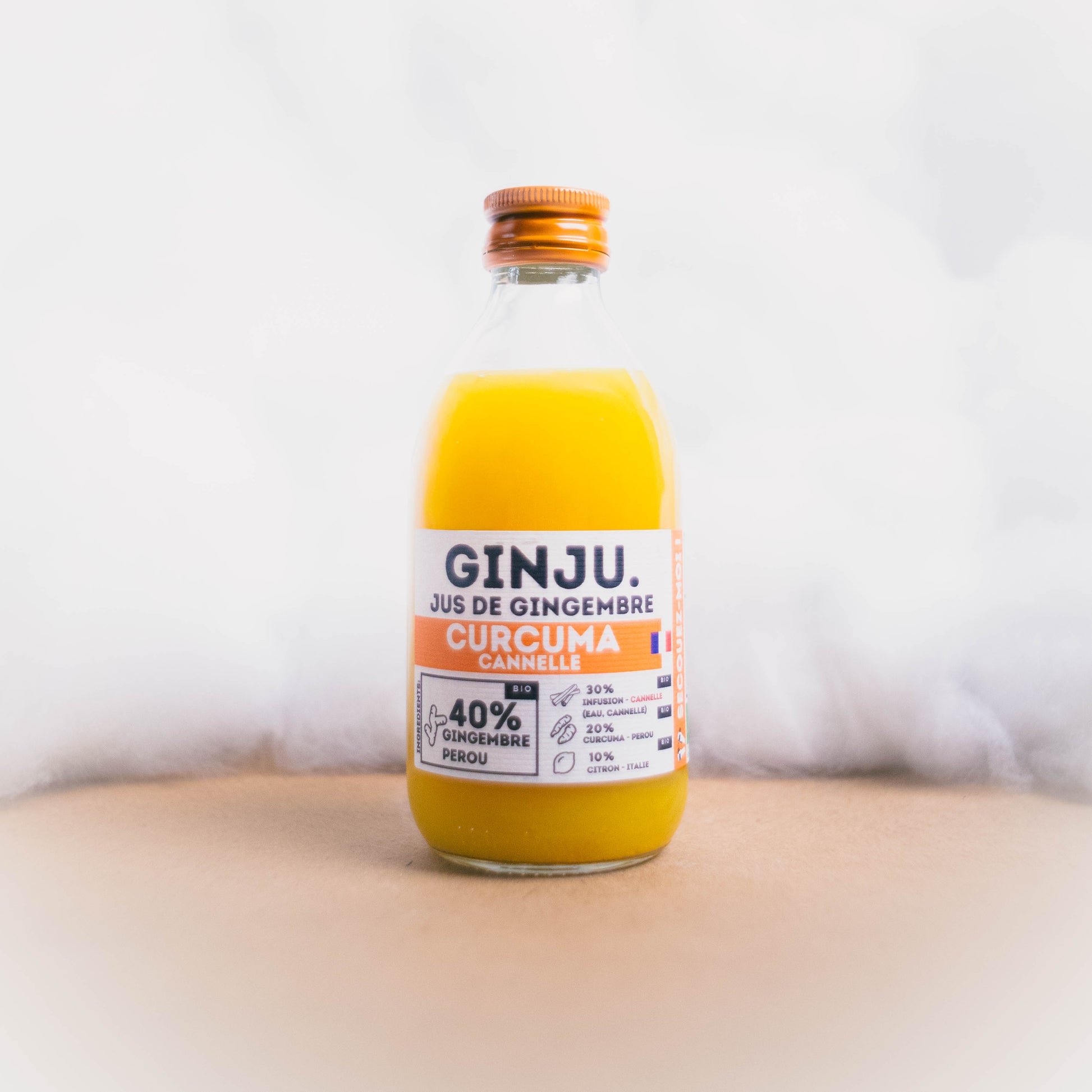 Jus de Gingembre Curcuma Cannelle - Ginju - epicerie fine Les Epicurieuses