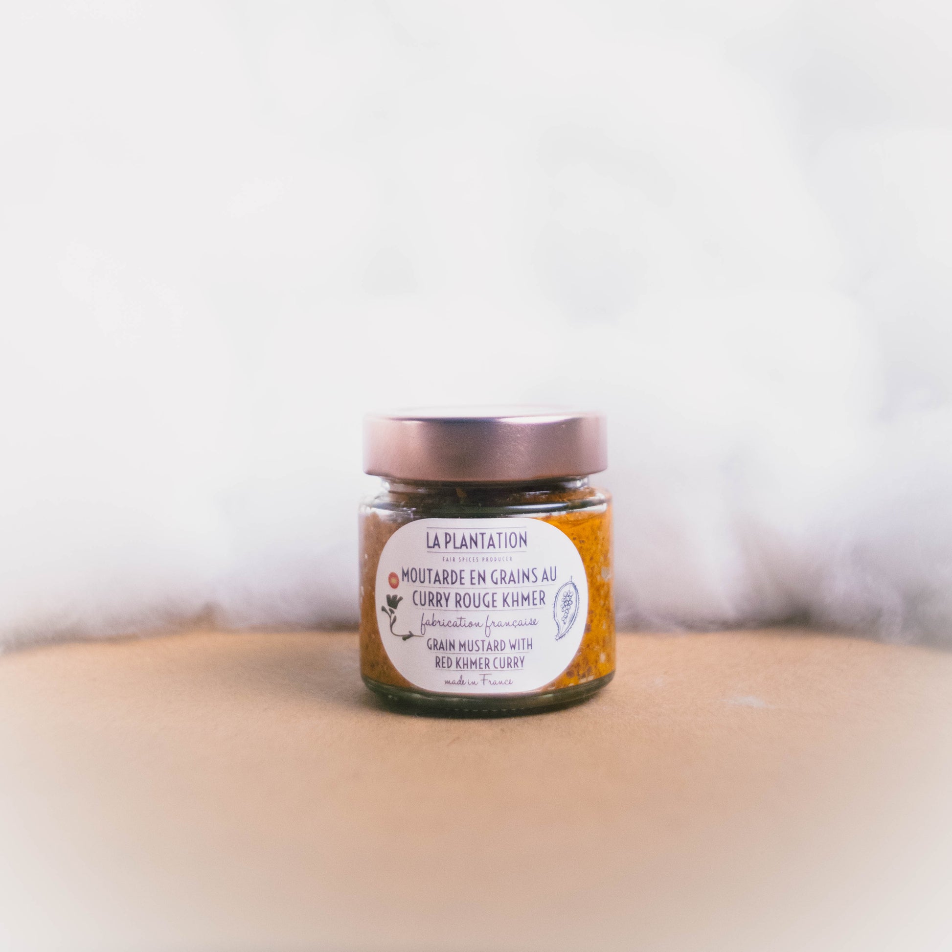 Moutarde Curry Rouge - La Plantation - epicerie fine Les Epicurieuses