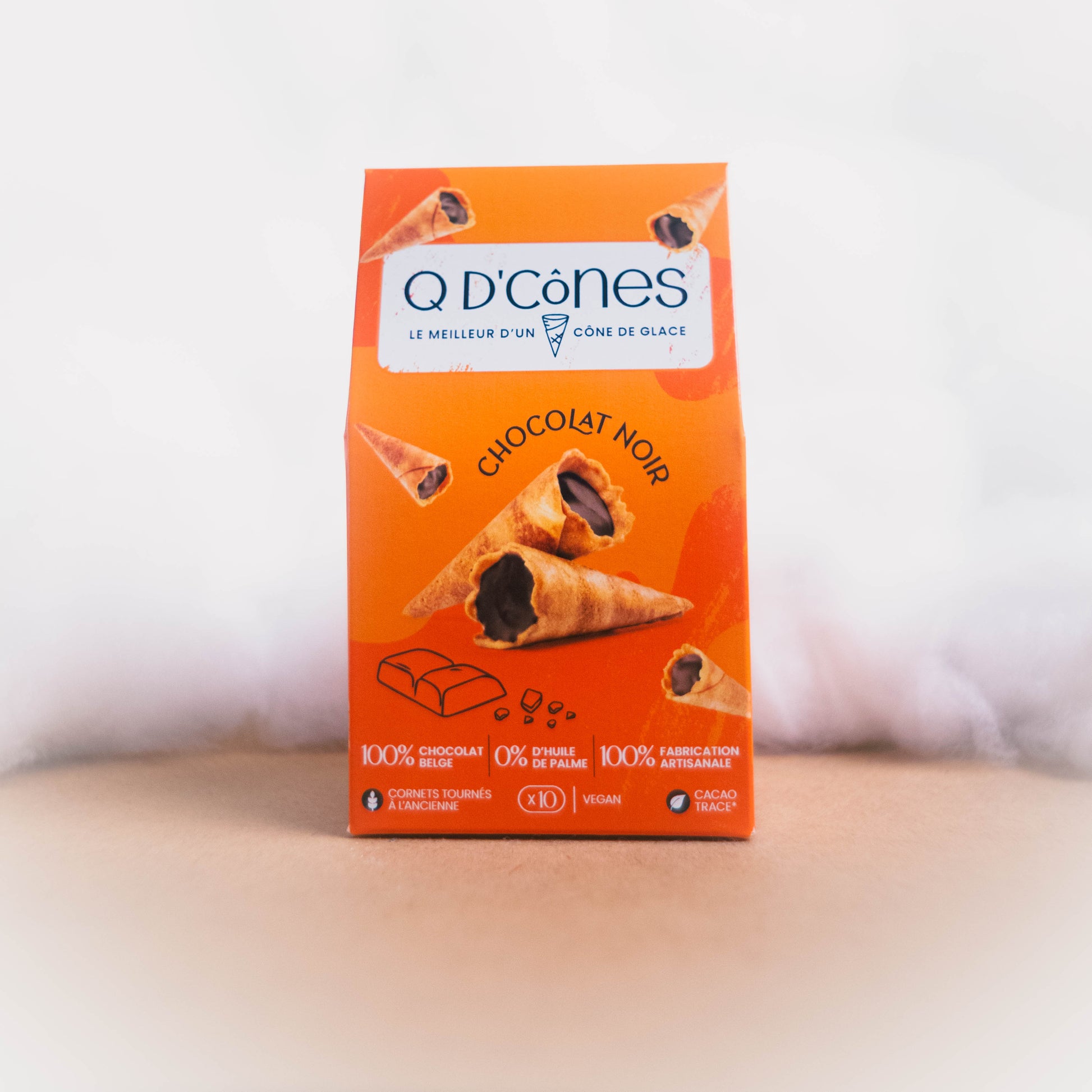 Q d'Cones Chocolat Noir - epicerie fine Les Epicurieuses