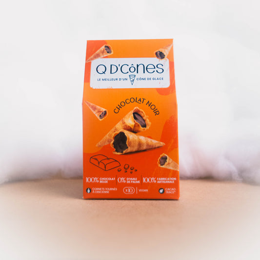 Q d'Cones Chocolat Noir - epicerie fine Les Epicurieuses