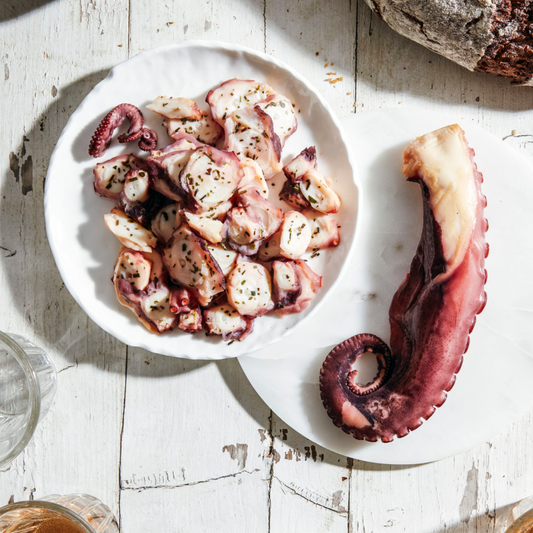 Poulpe de roche fumé tranché - Maison Matthieu - Poisson - épicerie fine Les Épicurieuses