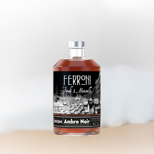 Rhum Ambré Noir - Maison Ferroni - Rhum - épicerie fine Les Épicurieuses
