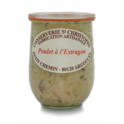 Poulet à l'Estragon - vue 2 - Conserverie St Christophe - Plat Cuisiné Les Épicurieuses