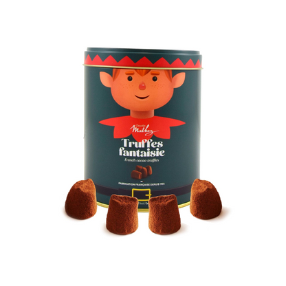 Truffes Fantaisie Noël Noisette - vue 2 - Chocolat Mathez - Truffes en Chocolat Les Épicurieuses