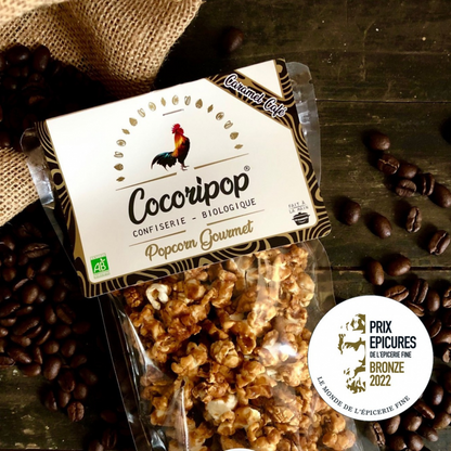 Popcorn Caramel Café - vue 2 - Cocoripop - Popcorn Les Épicurieuses