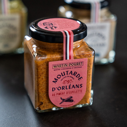 Moutarde au Piment d’Espelette - vue 2 - Martin Pouret - Sauce Les Épicurieuses