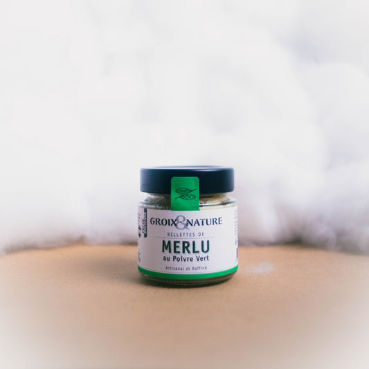 Rillettes Merlu Poivre Vert Artisanales - Groix & Nature - epicerie fine Les Epicurieuses
