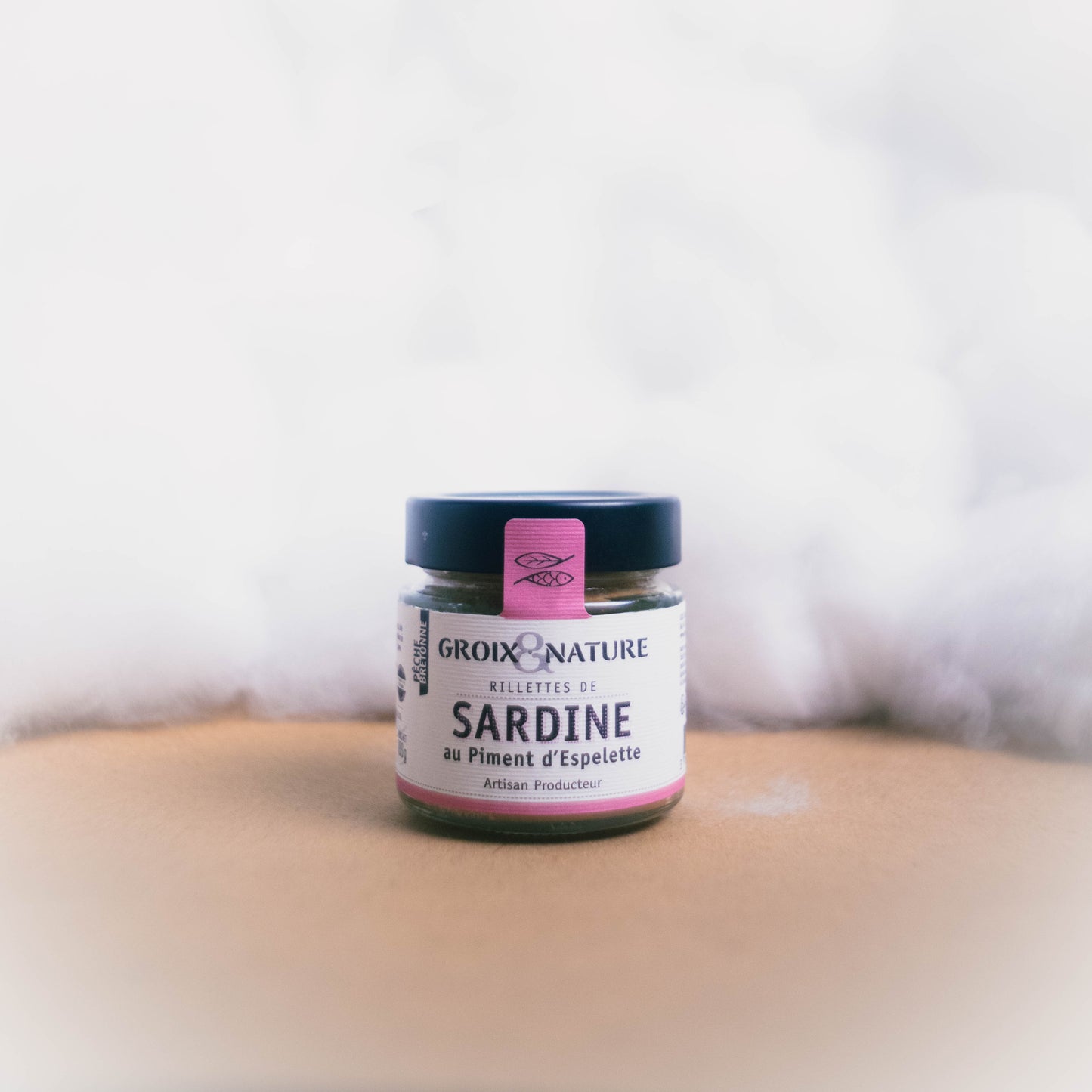 Rillettes de Sardines au Piment d'Espelette - vue 2 - Groix & Nature - Rillettes Les Épicurieuses