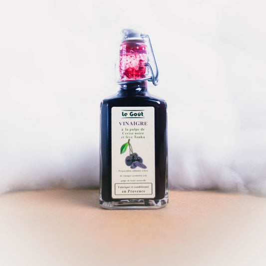Vinaigre Pulpe de Cerise Noire Feve Tonka - Le Goût - epicerie fine Les Epicurieuses
